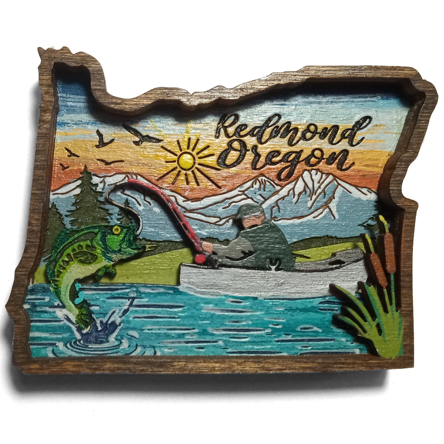 Fisherman's Catch Oregon Magnet